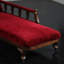 Chaise longue rétro en bois massif sculpté