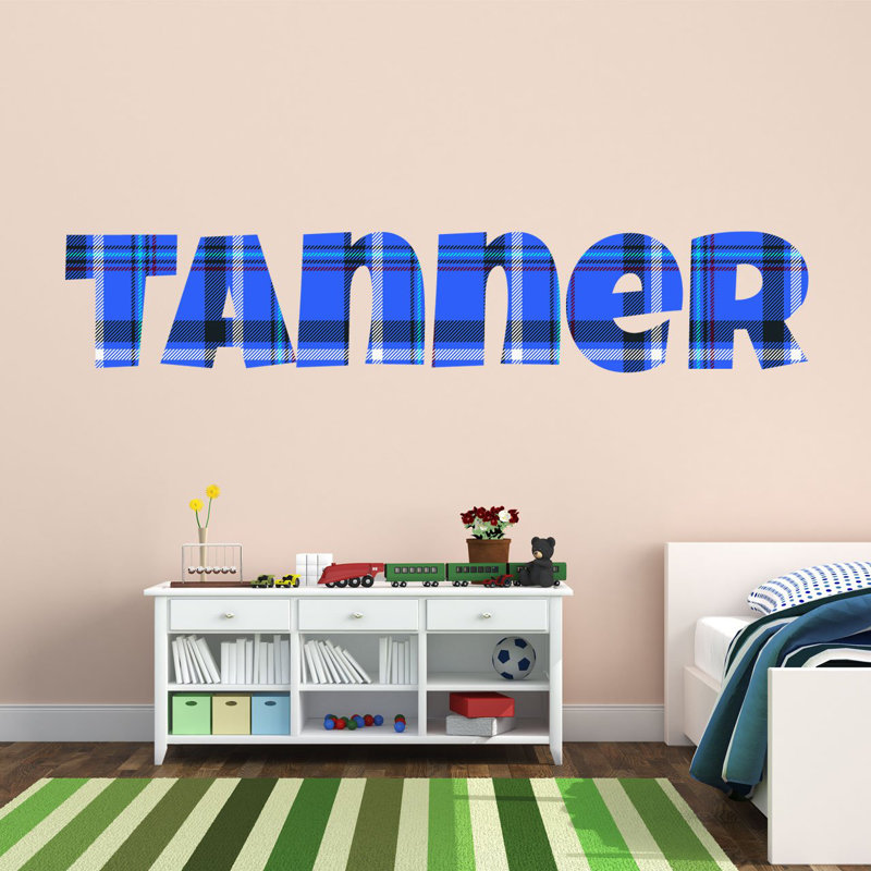 Adhésif décoratif personnalisable, H 12 po x l 40 po, Bleu, Oui