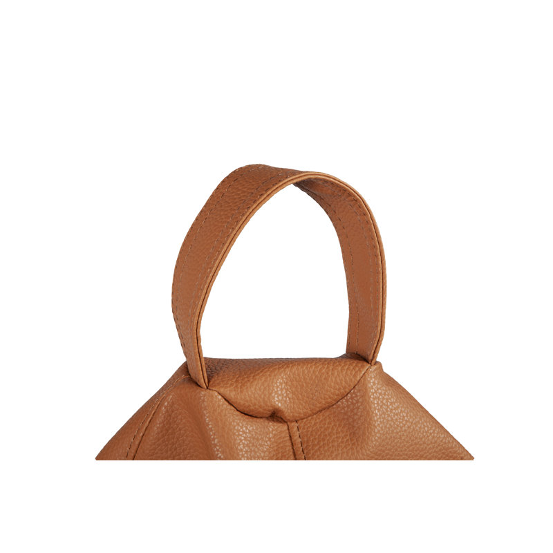 Fauteuil à billes standard en similicuir classique, Similicuir brun clair caramel