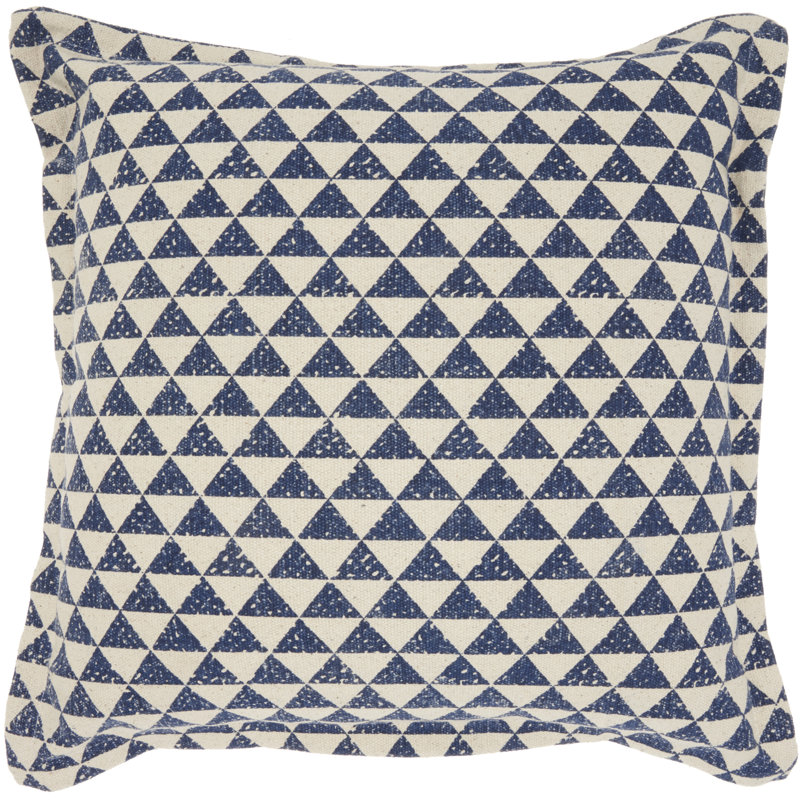 Geometric Cotton Throw Pillow