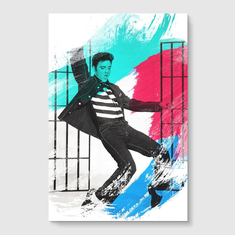 Elvis Presley Jailhouse Rock - Wall Art, 42cm H x 29.7cm W