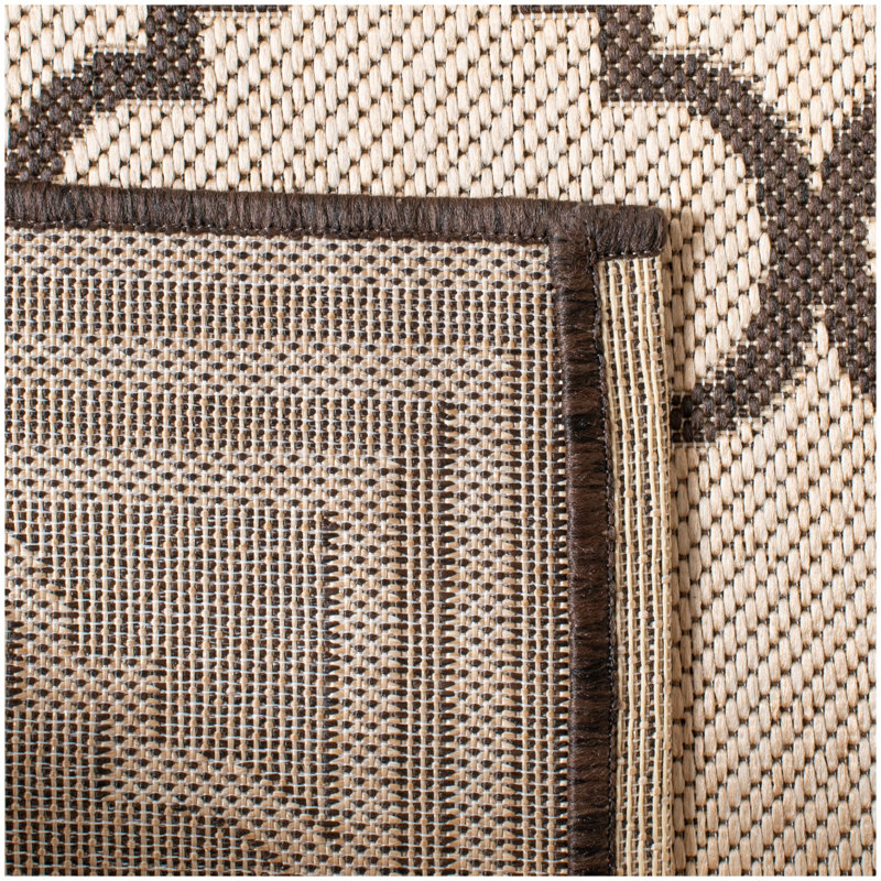 Tapis d'intérieur / extérieur à motif géométrique Adler, Carré 4 pi