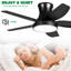 Ventilateur de plafond avec lumières DEL Whitham-1922404520