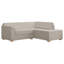 Modo L Shaped Sofa With Corner On The Right, Fixed Back, Jumbo Cord Stone-531019722