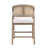 Darise 2-Person Counter Height Dining Table Set With Upholstered Stools & Rattan Back-128923411-128923413