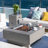 Manhattan 36" Outdoor Concrete Fire Table 45,000 BTU - Includes Lava Rocks & PVC Cover-355425721-302516613