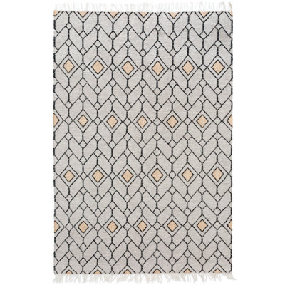Ashes Geometric Area Rug in Gray