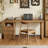 Light-walnut Rectangular Solid Wood desks-107519282