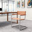 Fauteuil d'appoint en cuir Momei Saddle-212182332