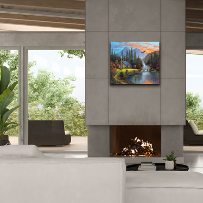 «Last Cast of the Day» par John Zaccheo, art mural sur toile