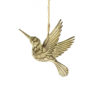 Ornement figurine suspendue hummingbird in-flight