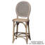 Cane Back Counter Stool