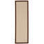 Tapis berbère beige clair fait à la main avec bordure en coton brun fabriqué à la main Nannette-2078027008