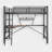 Kids Bed Metal Loft Bed With Built-In Desk, Full Size-1590894535