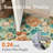 Johy Modern Floral Machine Washable Area Rug with Non-Slip Backing-111702233