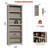 6-Tier Farmhouse Bookcase with Adjustable Shelves, Floor Standing Open Display Storage Rack, Anti-Slip Design-522821313-522821374