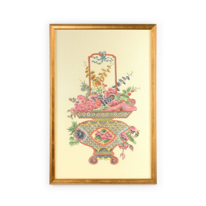 Chinoiserie Basket III Print