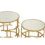 Ellerbe Glass Top Drum Nesting Tables