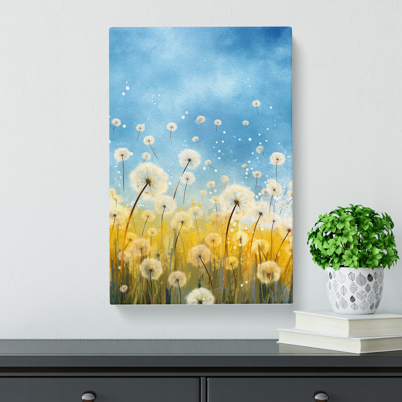 Dandelion Colour Field No.3 - Print, 60cm H x 40cm W x 3cm D