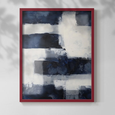 Série ABSTRACT DCCDXLII - Impression encadrée de qualité supérieure - Prêt à être accroché - Aucun clou requis