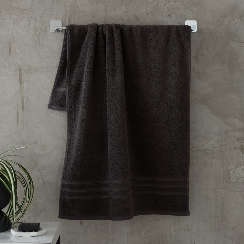Zero Twist 100% Cotton Bath Sheet Towel, Charcoal