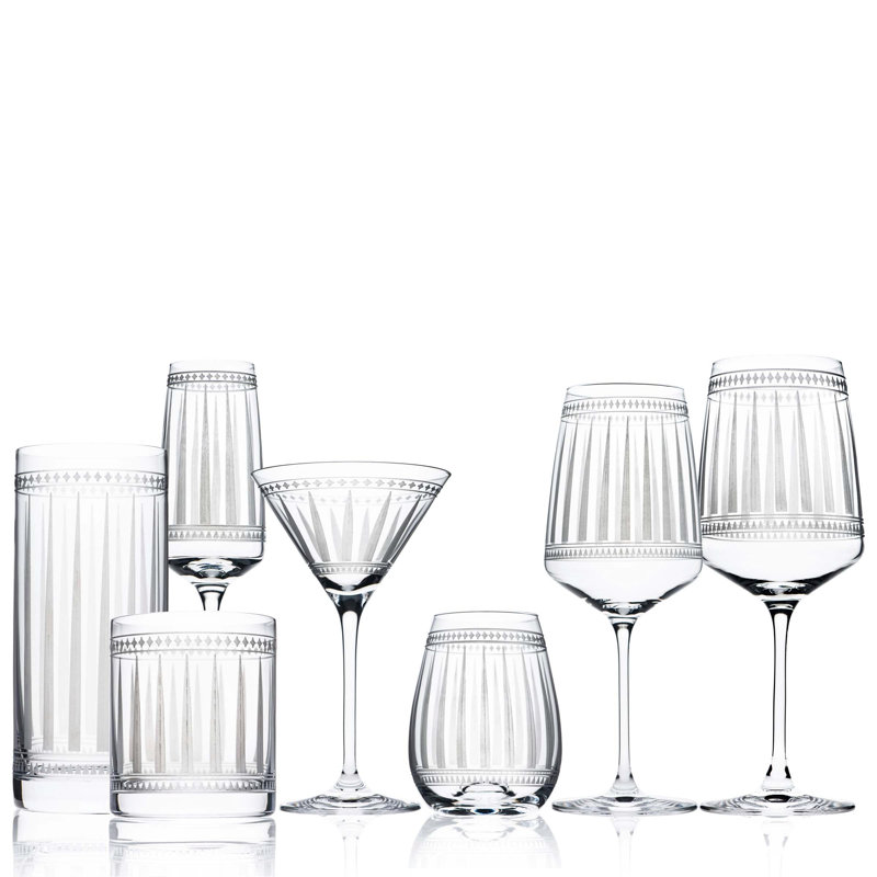 Marrakech Crystal White Wine Glass