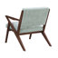 Chaise d'appoint Mid-Century l 30 po avec coussins