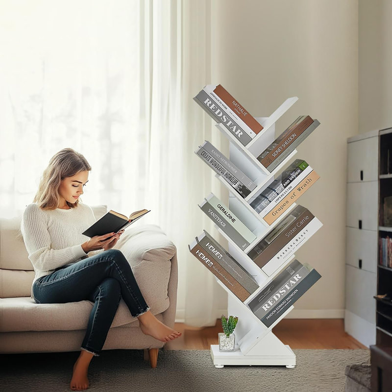 Bibliothèque à 9 niveaux, Blanc