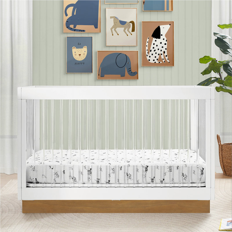 James 4-in-1 Convertible Crib, White
