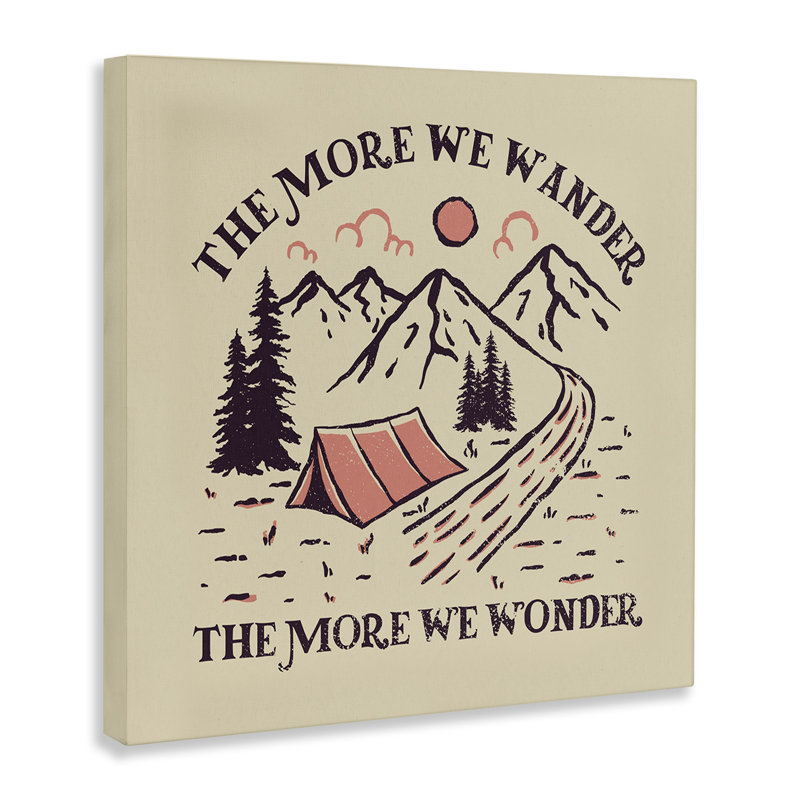 Art mural sur toile Wander & Wonder, H 36 po x l 36 po