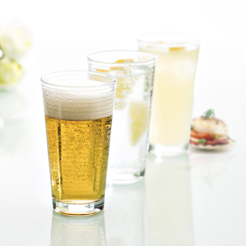 Fortessa Basics Arcade Everyday Stackable Quality Super Clear Glassware Kitchen And Barware Great For: Mixed Drinks/Cocktails, Water, Juice, Iced Tea, Soft Drinks., Double Old Fashioned/Rocks, 13 Ounce