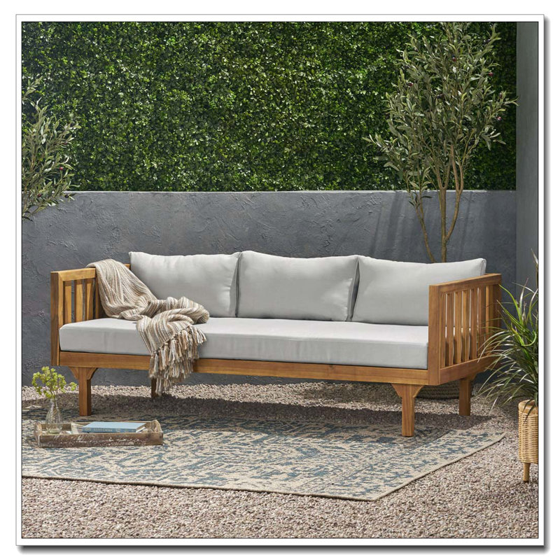 3 SEATER Patio Sofa DAYBED, LIGHT GREY