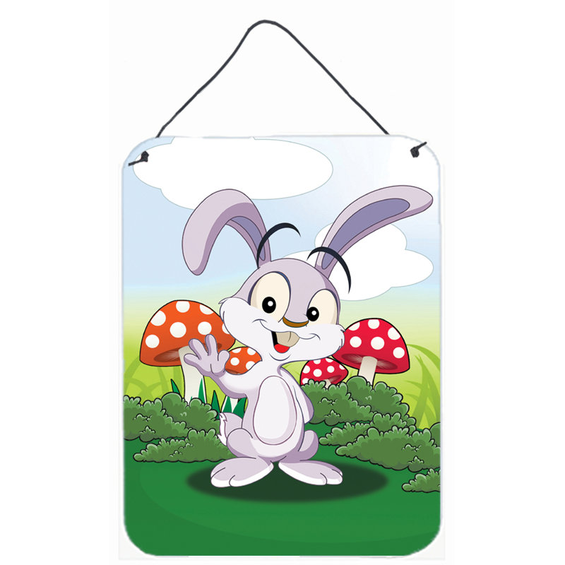 Décoration murale lapin lapin en champignons