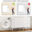 Commode pour chambre Dantee, commode 6 tiroirs avec poignées dorées, commodes modernes et commodes-474557578