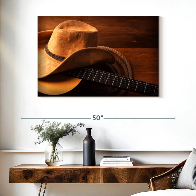 Guitare Western Country, H 26 po x l 39 po