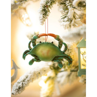 Ornement en forme de crabe en résine