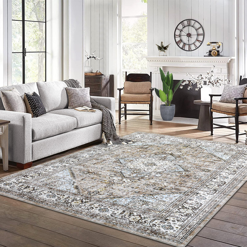 Tapis Shirlann avec envers antidérapant, Rectangle 9 pi x 12 pi