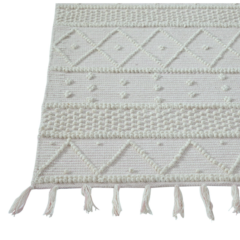 Tapis gris en laine noué la à la main Linden Boulevard, Rectangle 5 pi x 8 pi