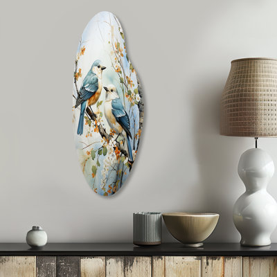 Ponticus - Asymmetrical Trees Metal Wall Art, Curved Metal Wall Sculpture Print
