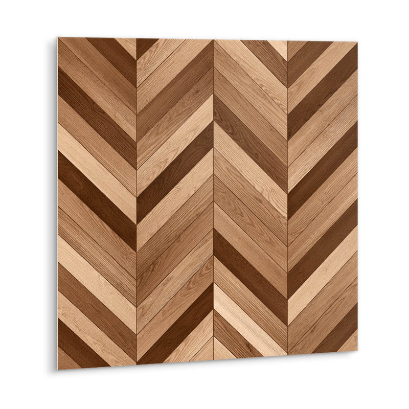 Celil 30cm x 30cm PVC Wood-Effect Tile in Brown