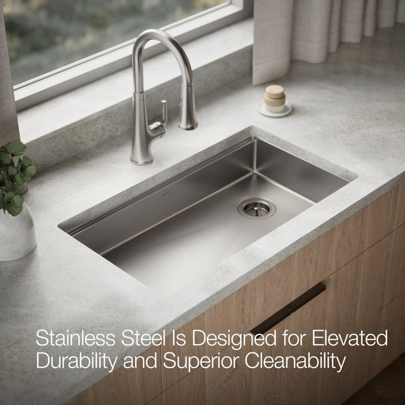 Strive® 32 In. Undermount Single-Bowl Workstation Kitchen Sink