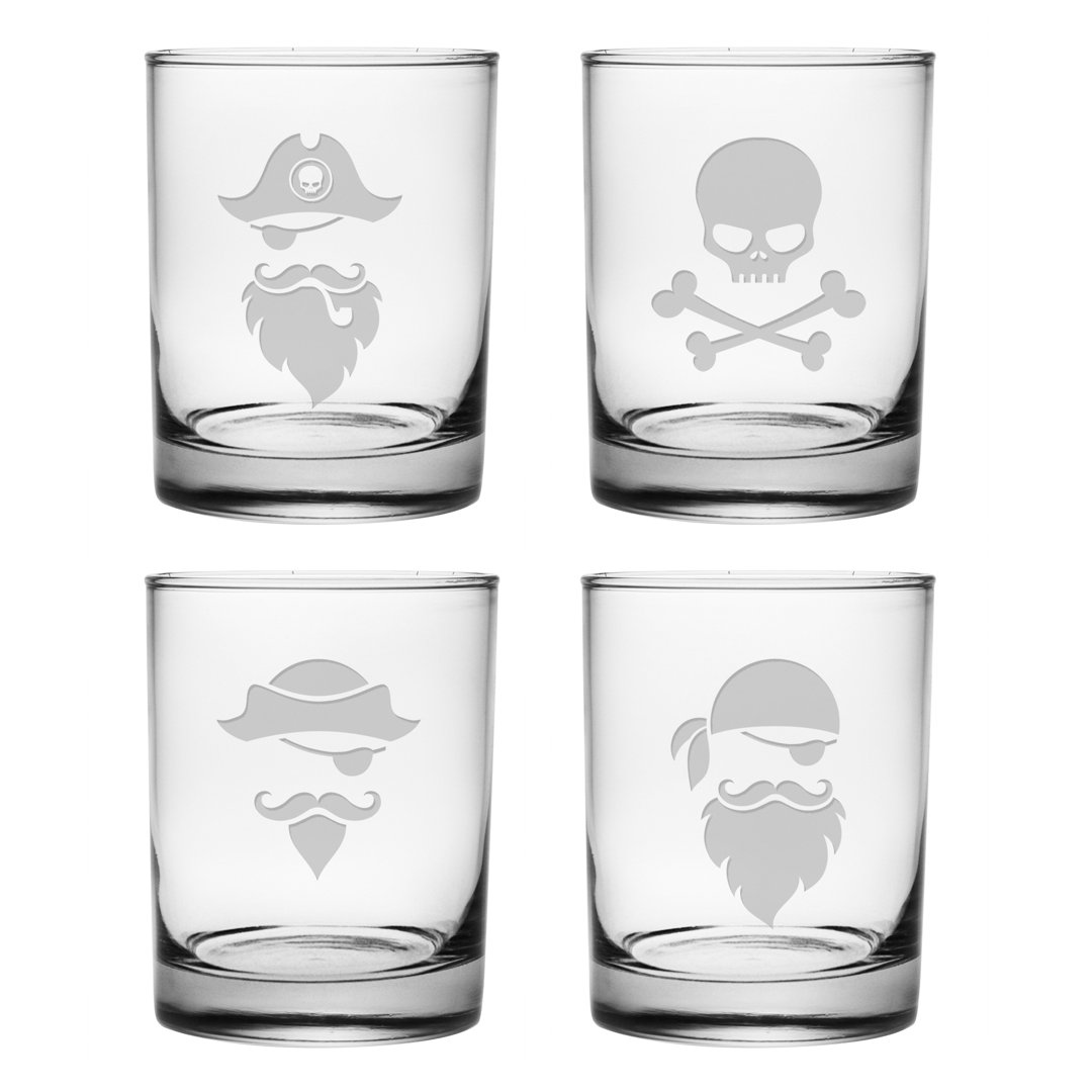 Ceda 14oz. Whiskey Glass Set (Set of 4) Winston Porter