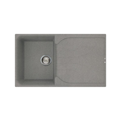 Ego 86cm x 50cm Single Bowl Inset Kitchen Sink