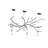 Ine 5 - Light Dimmable Tiered Chandelier