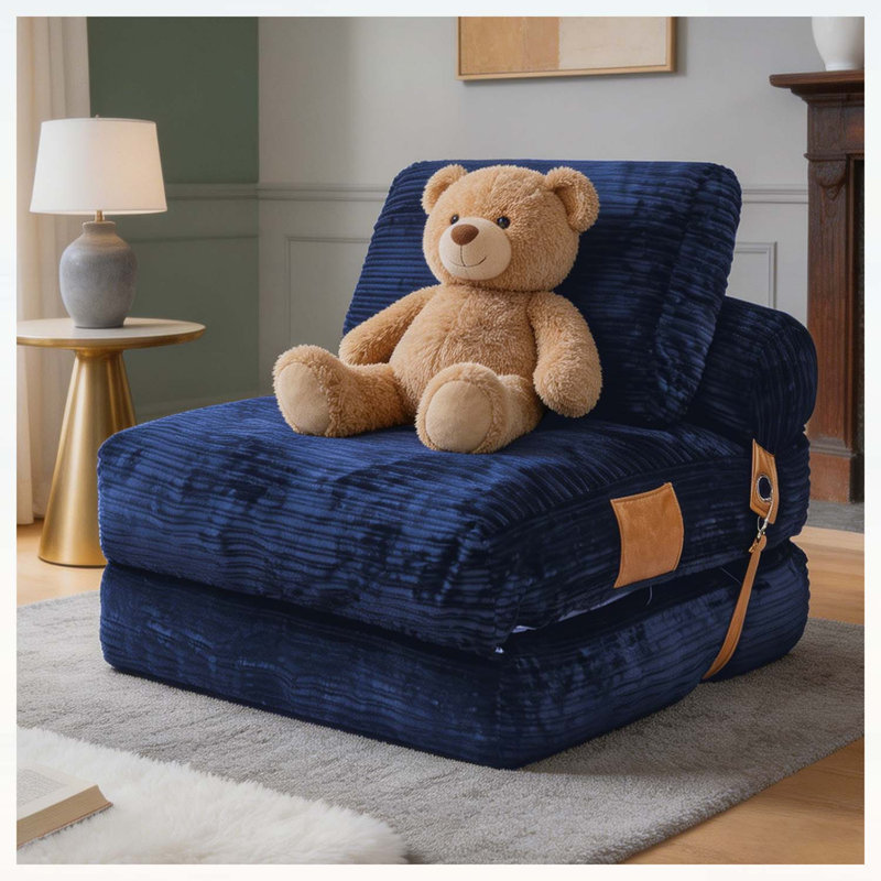 Méridienne pliable et convertible Comfy, idéale pour le salon et la chambre à coucher, canapé-lit compact et multifonctionnel