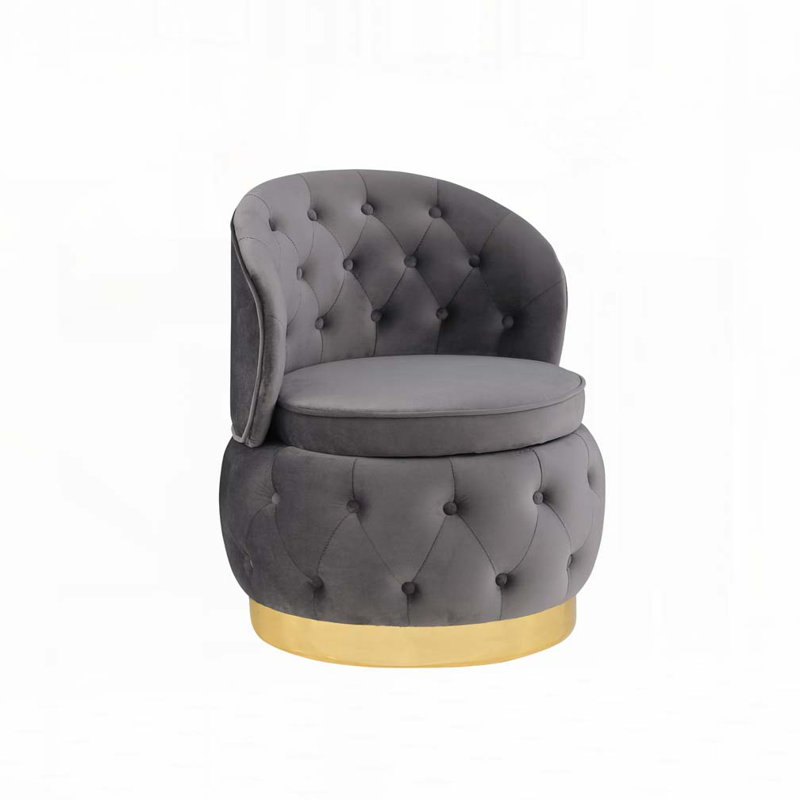 Chaises de rangement pivotantes 360 degrés, Grey