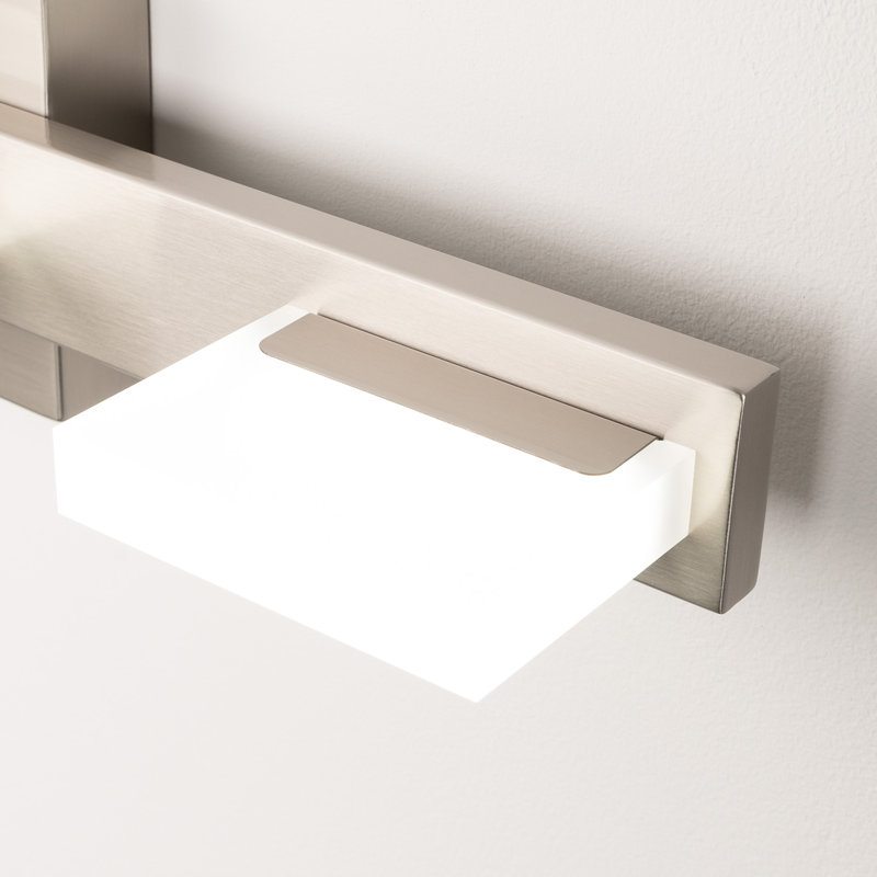 Luminaire pour meuble-lavabo à DEL Lubabah 3000K / 4000K / 5000K, 3, Nickel brossé