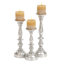 Ensemble de chandelles de table en métal 3 pièces