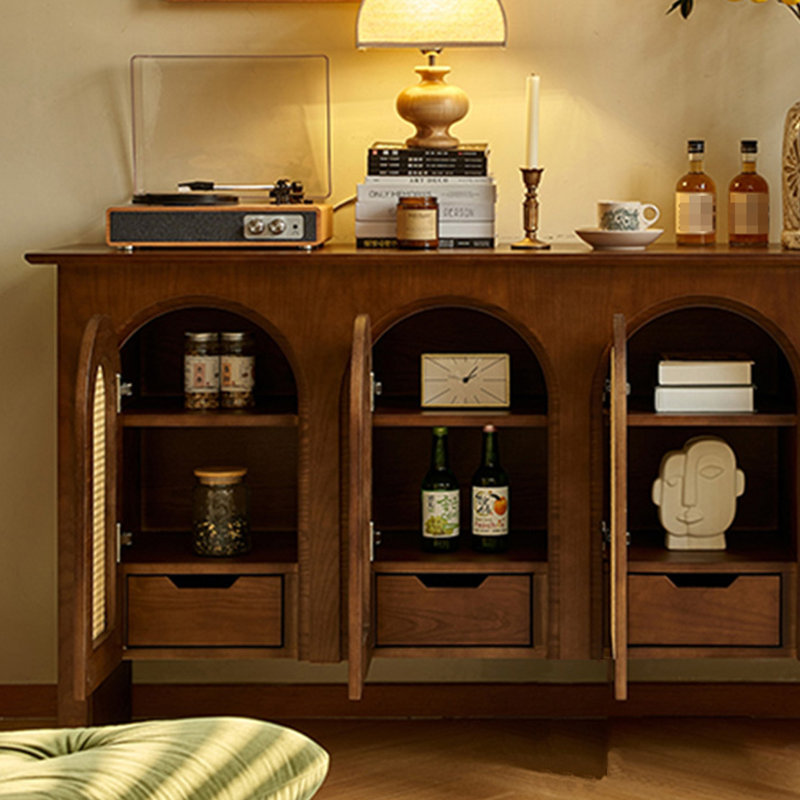 Buffet vintage d'appoint de style médiéval 53,1