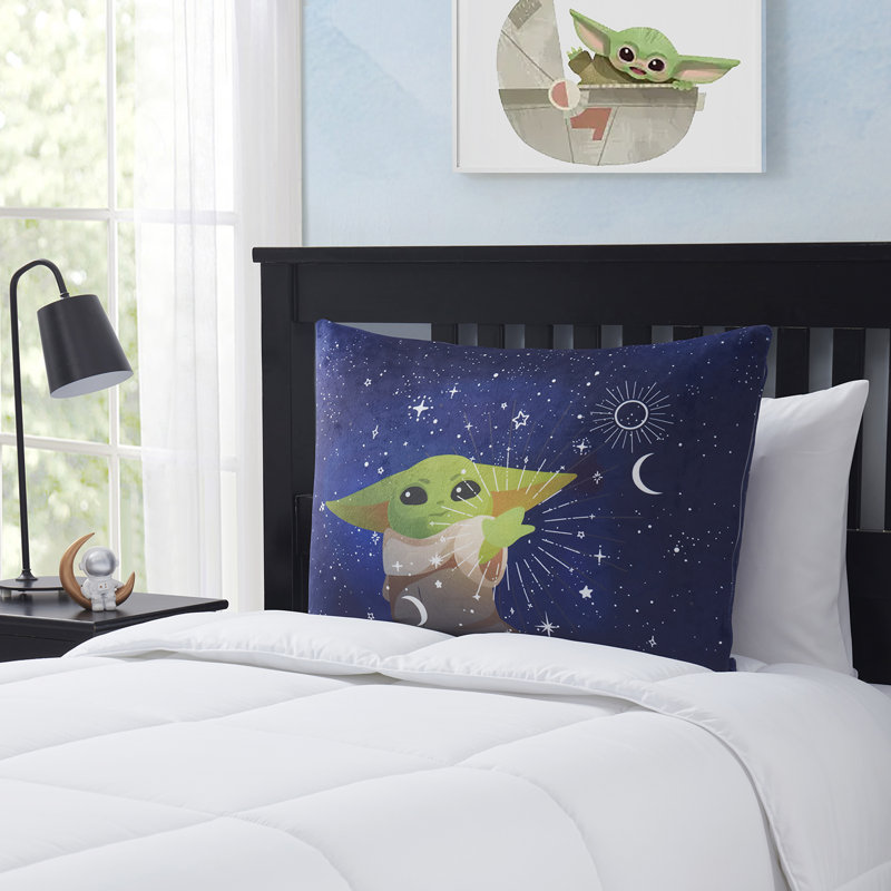 Baby Yoda Kids Bed Pillow Pack W/ Removable Pillowcase